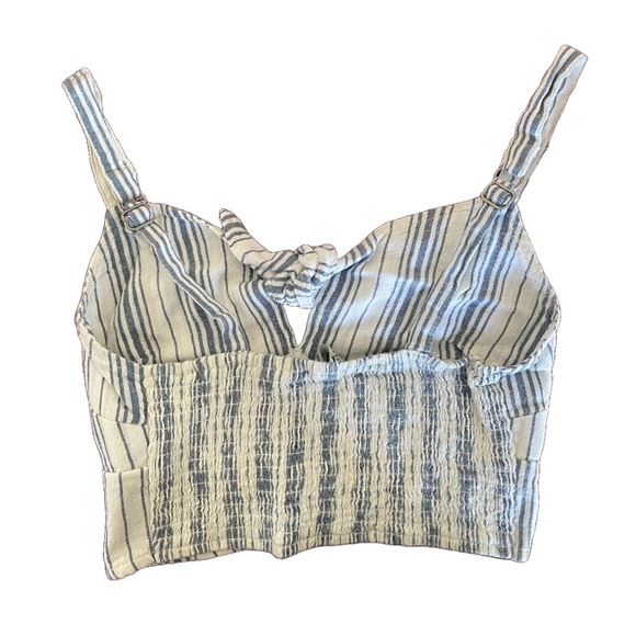 Hollister Crop Top - Blue and White, Size Small - Picture 2 of 2